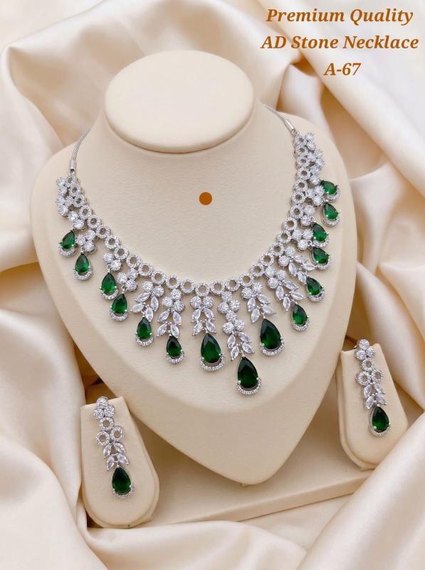 Premium quality ad stone necklace A 67 Designer artificial jewellery in Mumbai